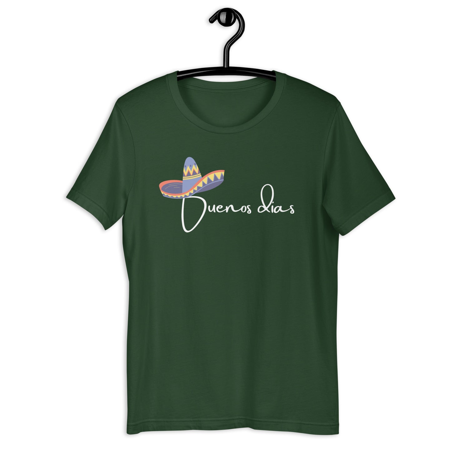 COLORFUL SOMBRERO BUENOS DIAS UNISEX T-SHIRT