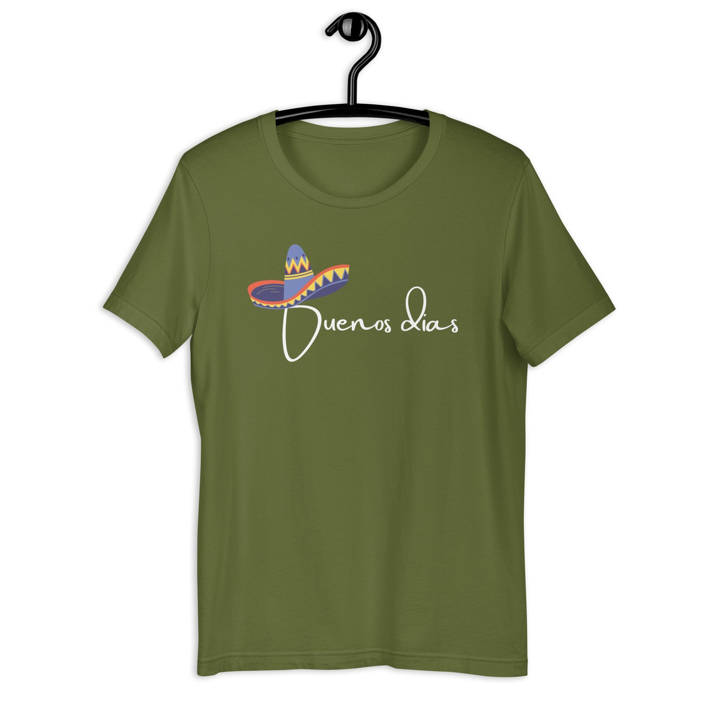 COLORFUL SOMBRERO BUENOS DIAS UNISEX T-SHIRT