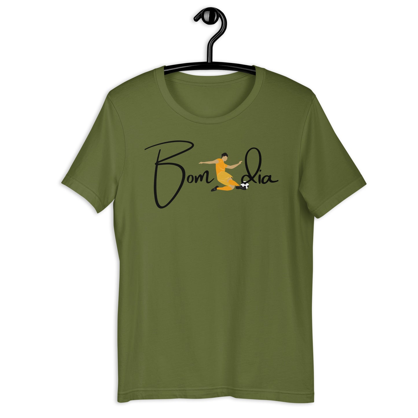 COLORFUL SOCCER BOM DIA UNISEX T-SHIRT