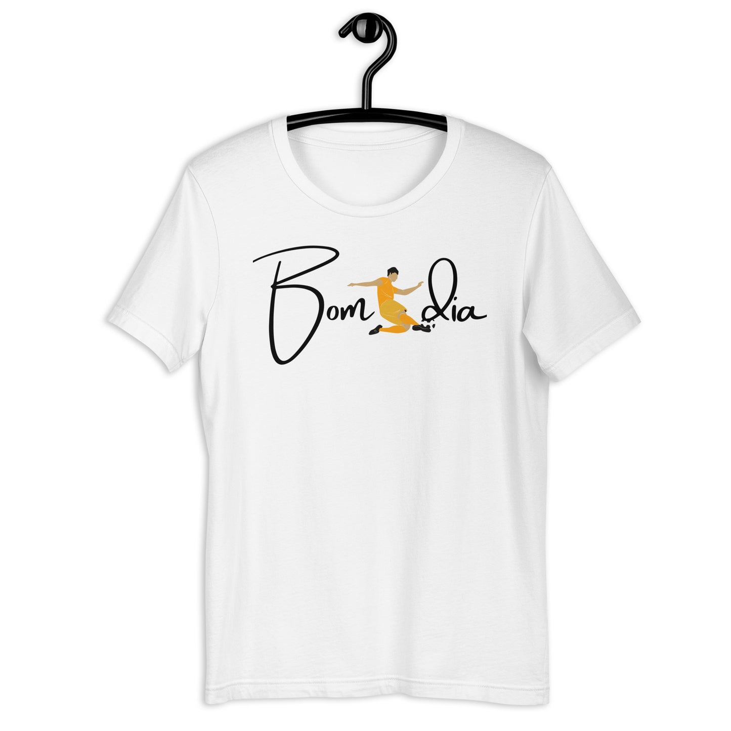 COLORFUL SOCCER BOM DIA UNISEX T-SHIRT
