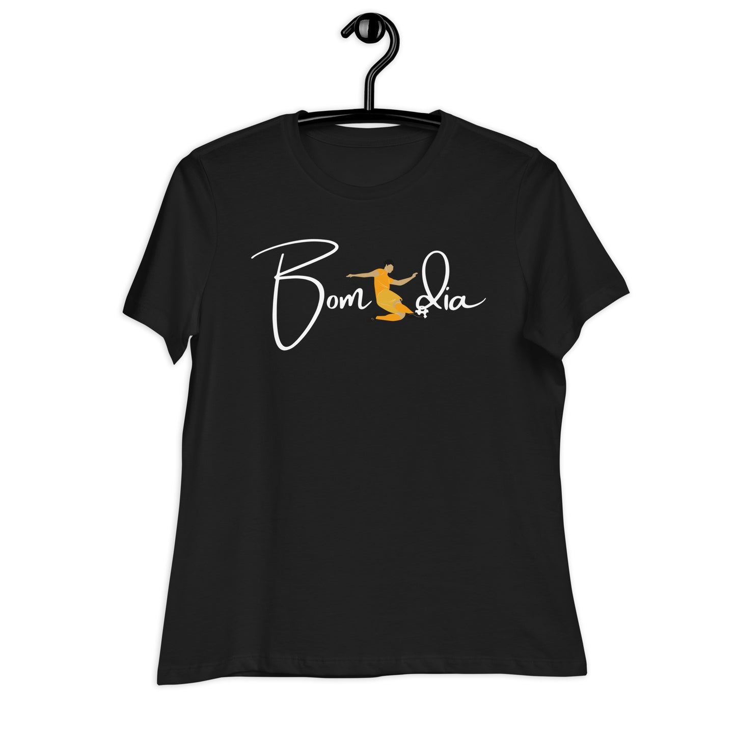 WOMEN'S COLORFUL SOCCER BOM DIA T-SHIRT