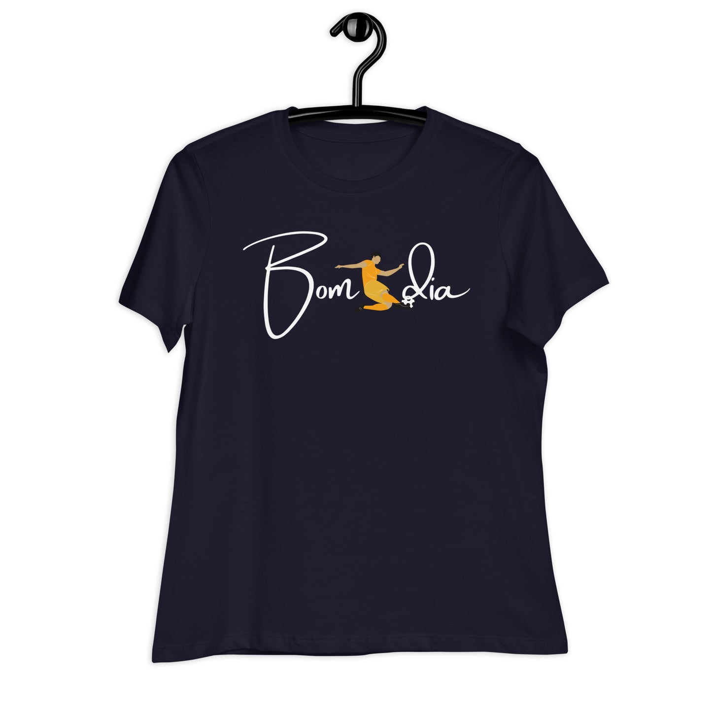 WOMEN'S COLORFUL SOCCER BOM DIA T-SHIRT