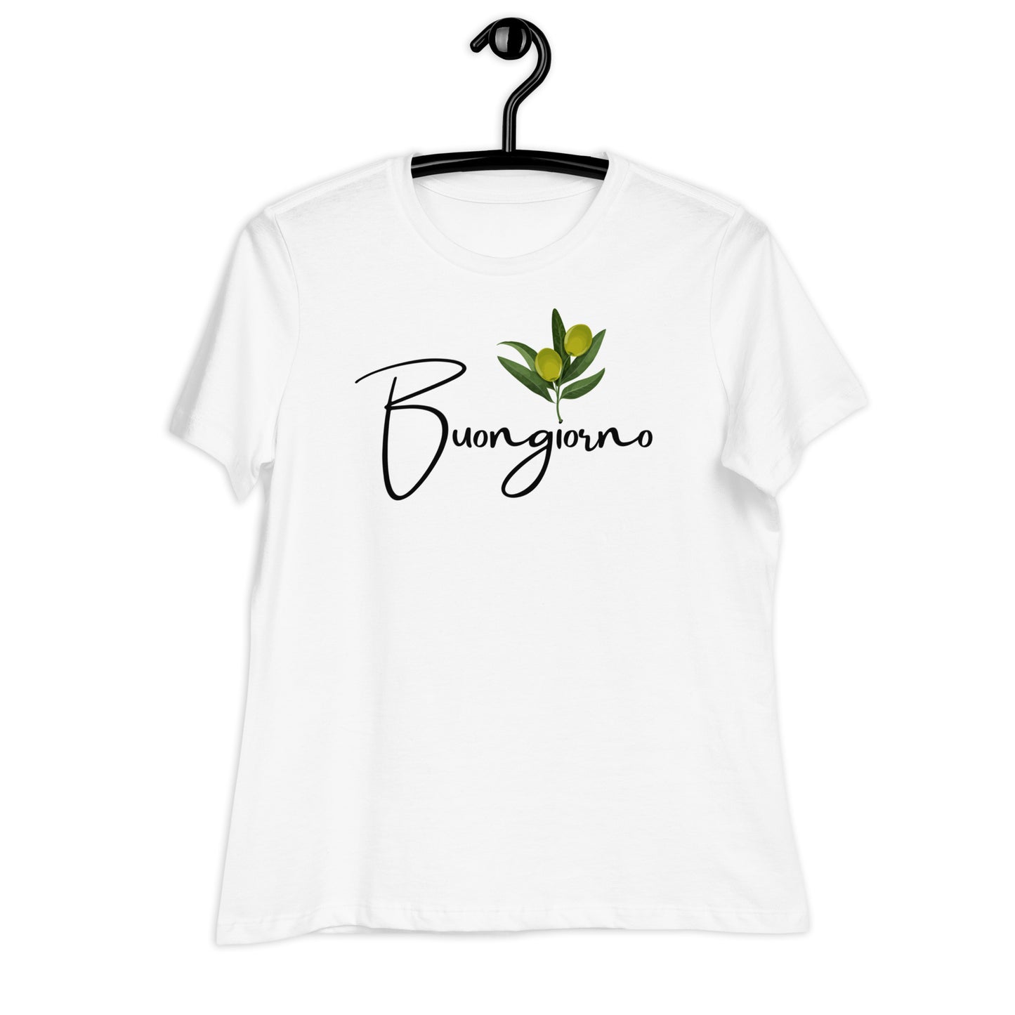 WOMEN'S COLORFUL BUONGIORNO/GOOD MORNING T-SHIRT
