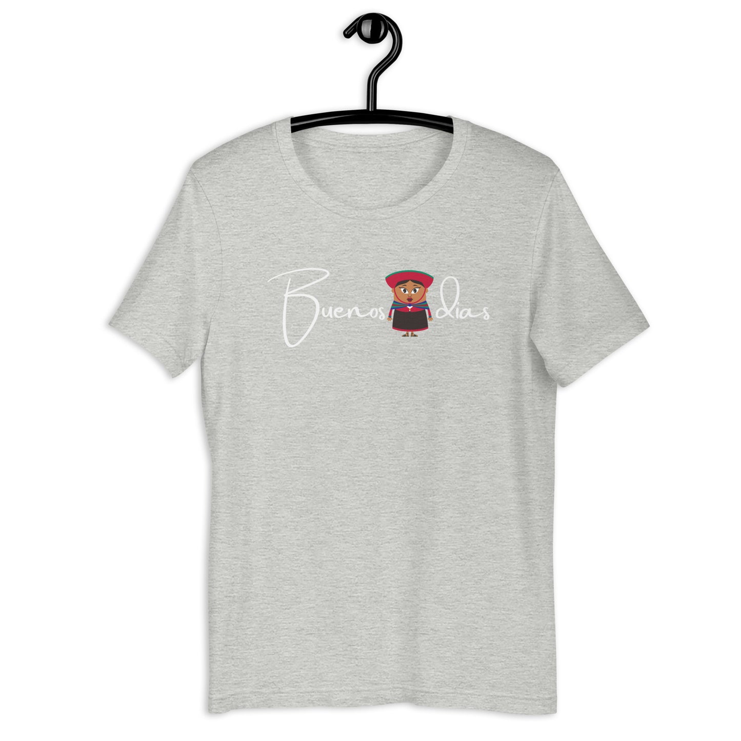 TRADITIONAL PERUVIAN WOMEN BUENOS DIAS UNISEX T-SHIRT