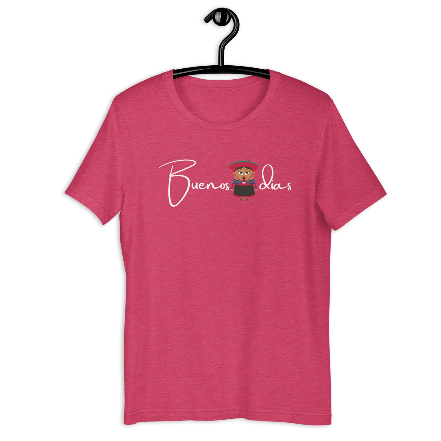 TRADITIONAL PERUVIAN WOMEN BUENOS DIAS UNISEX T-SHIRT