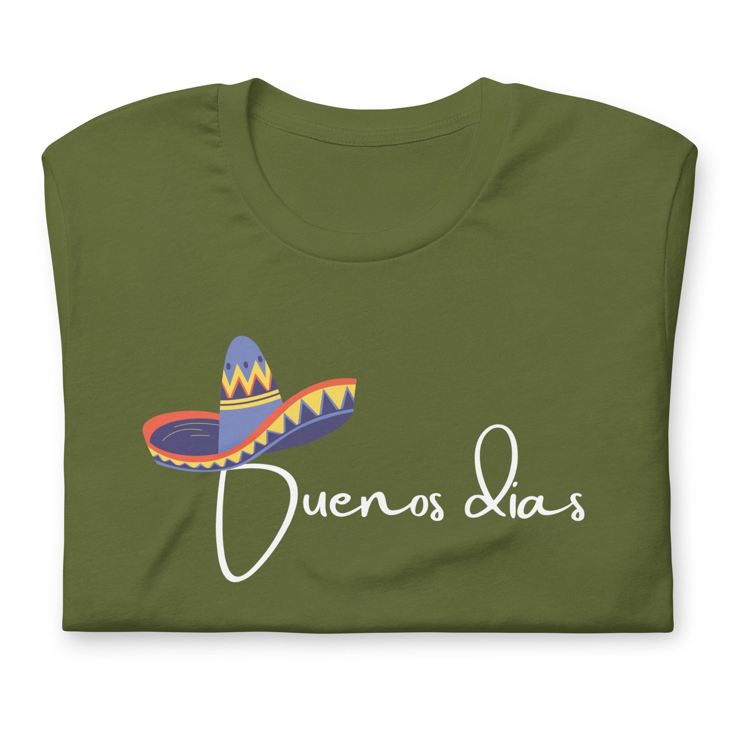 COLORFUL SOMBRERO BUENOS DIAS UNISEX T-SHIRT