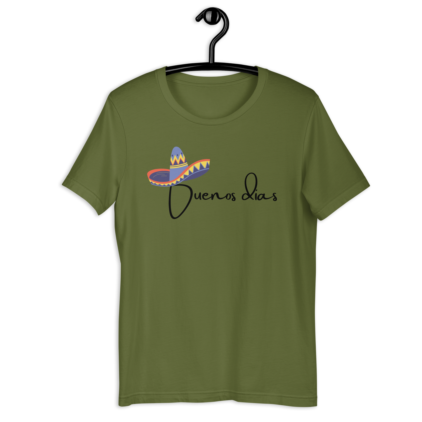 COLORFUL SOMBRERO BUENOS DIAS UNISEX T-SHIRT