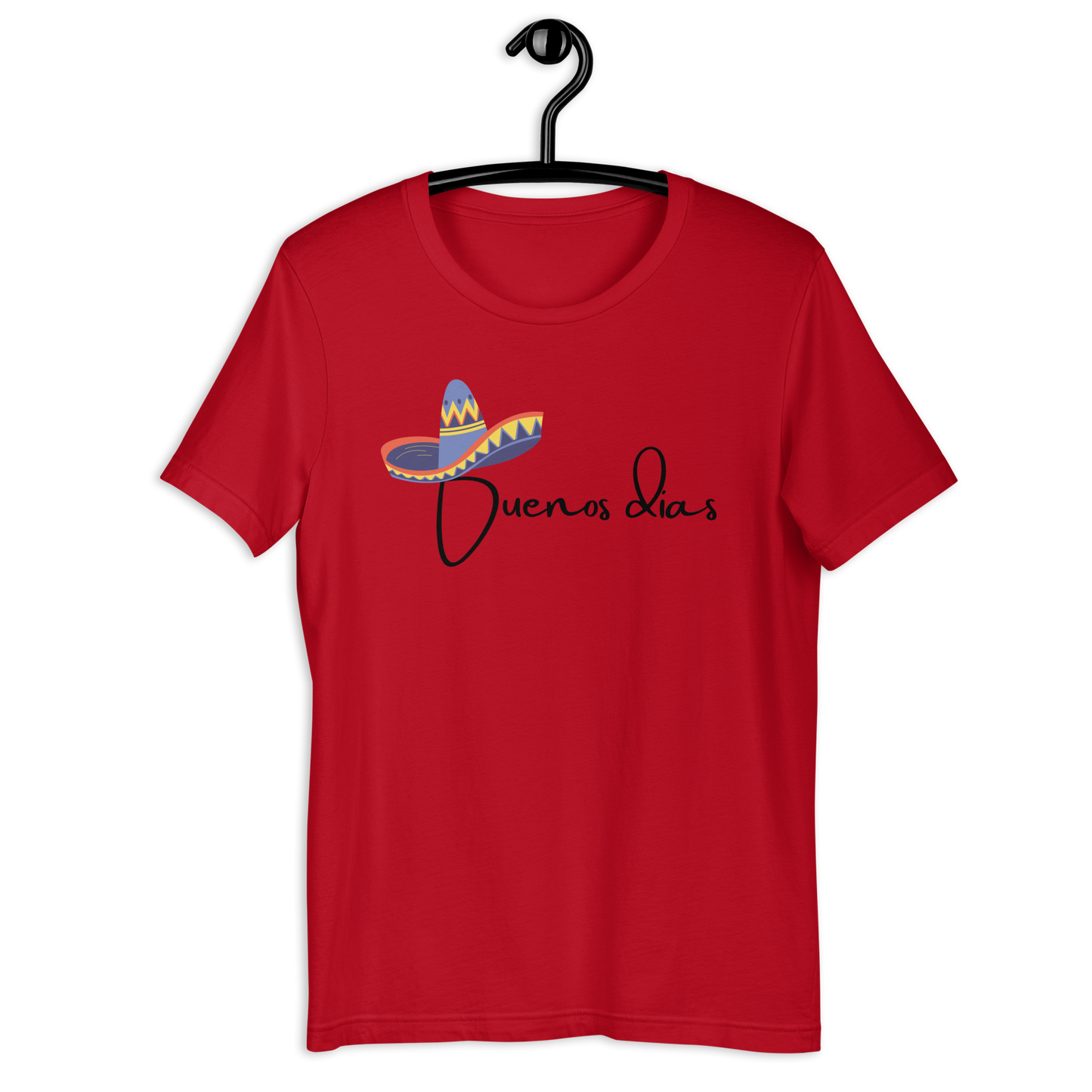 COLORFUL SOMBRERO BUENOS DIAS UNISEX T-SHIRT