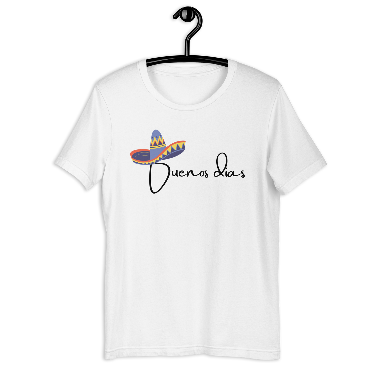 COLORFUL SOMBRERO BUENOS DIAS UNISEX T-SHIRT