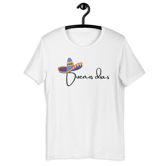 COLORFUL SOMBRERO BUENOS DIAS UNISEX T-SHIRT