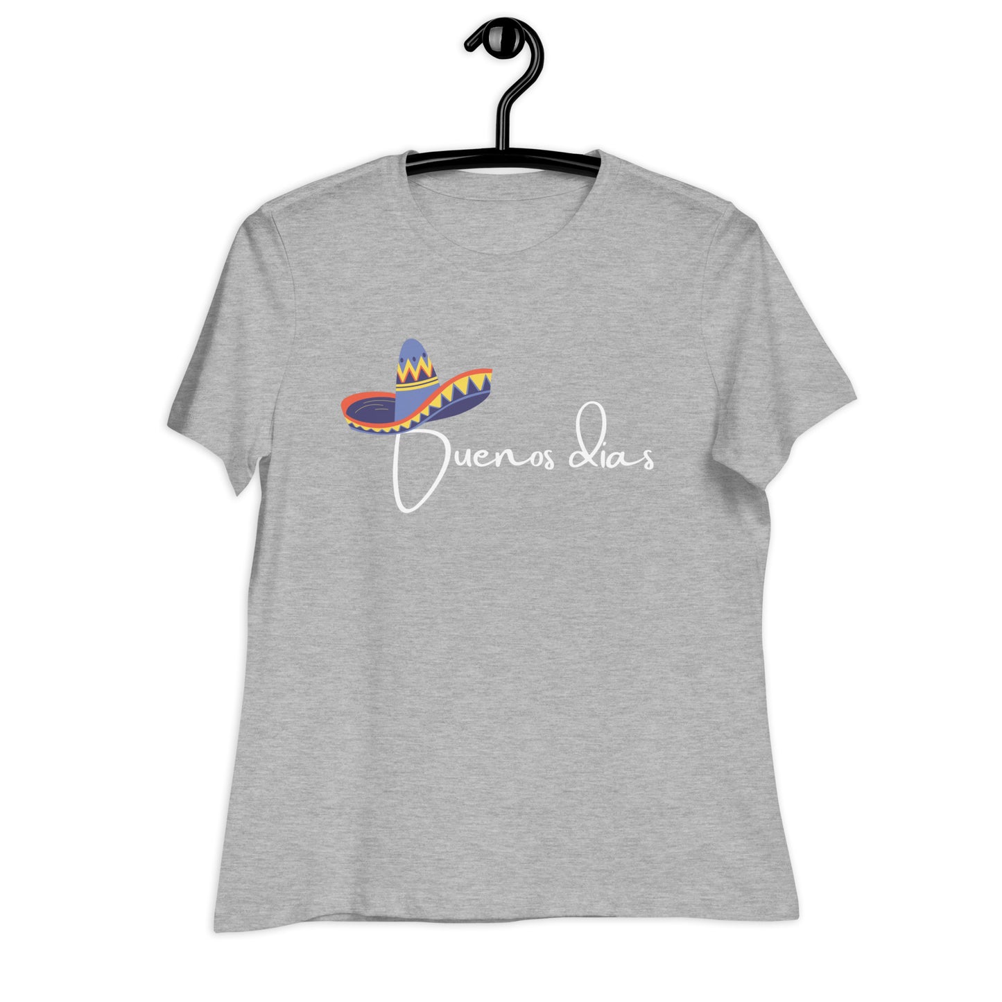 WOMEN'S COLORFUL SOMBRERO BUENOS DIAS T-SHIRT