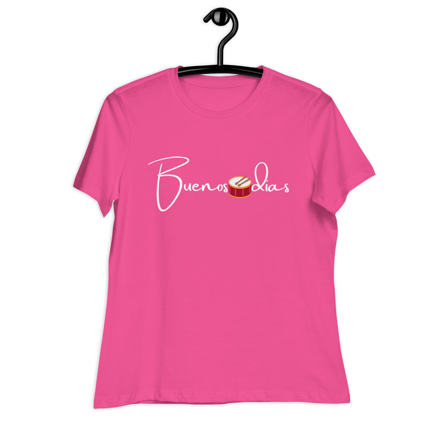WOMEN'S COLORFUL DRUM  BUENOS DIAS T-SHIRT
