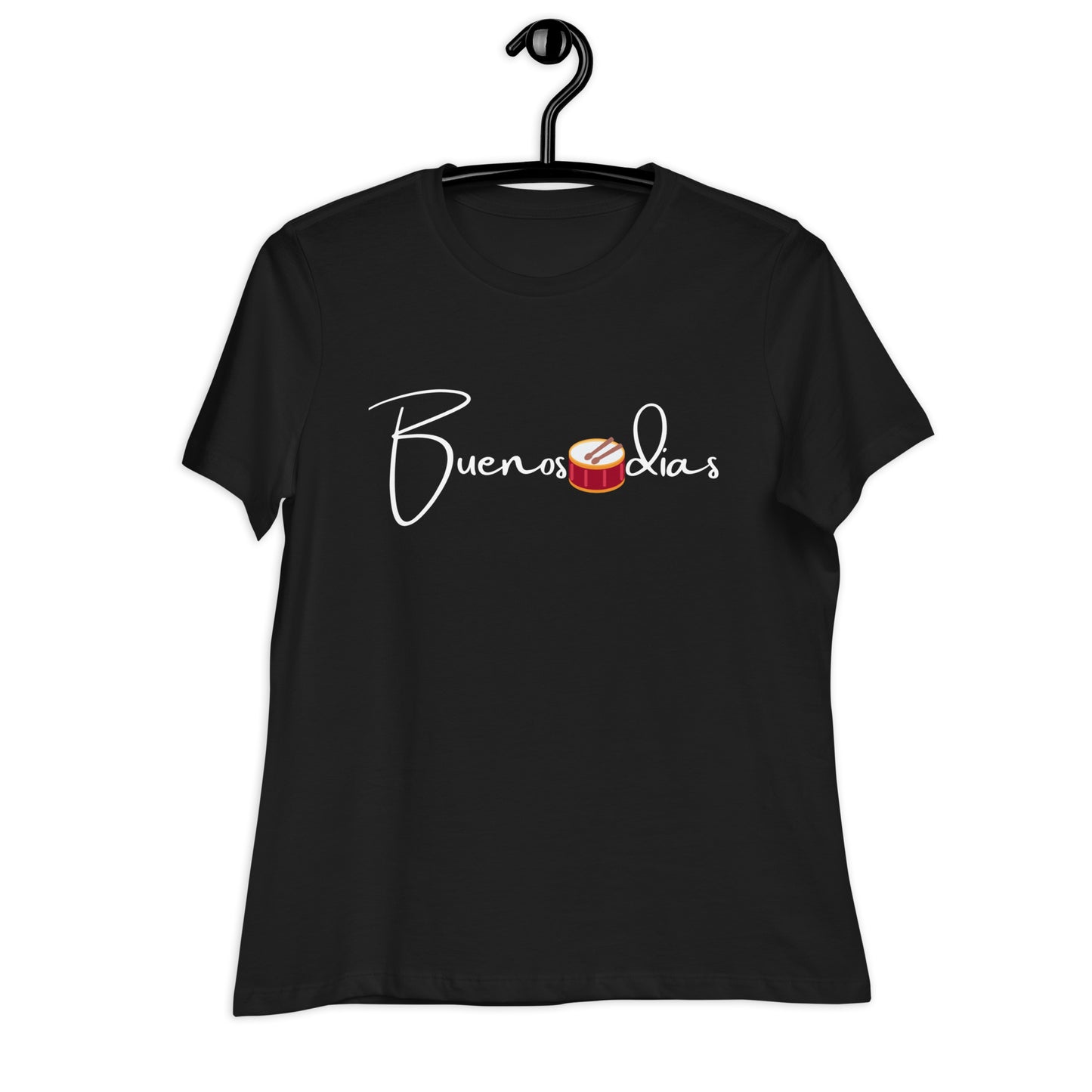 WOMEN'S COLORFUL DRUM  BUENOS DIAS T-SHIRT