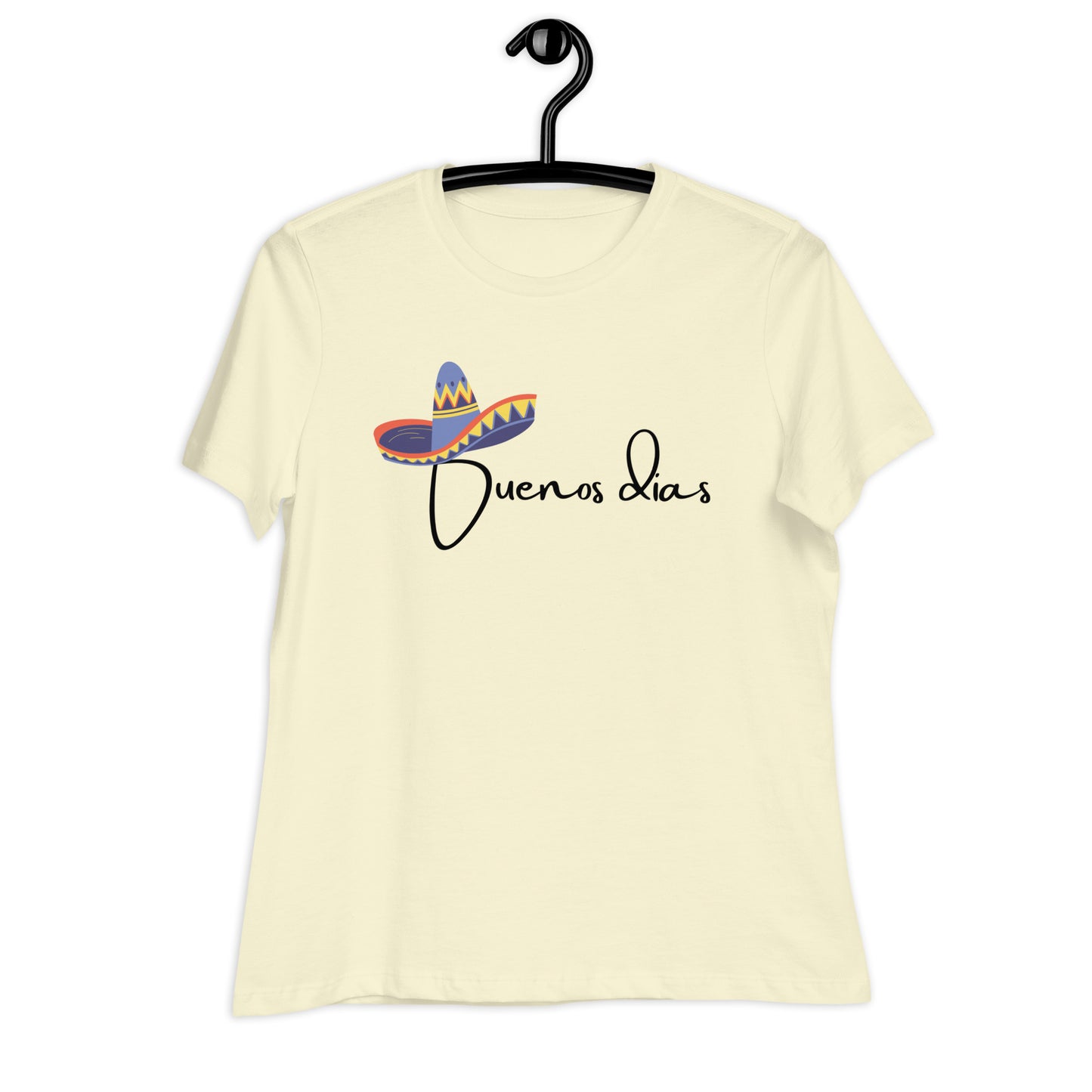 WOMEN'S COLORFUL SOMBRERO BUENOS DIAS T-SHIRT