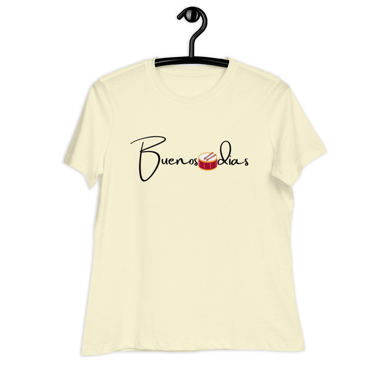 WOMEN'S COLORFUL DRUM  BUENOS DIAS T-SHIRT