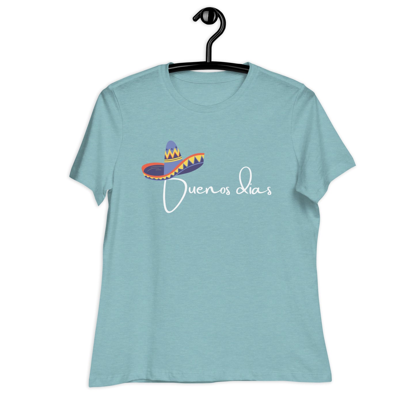 WOMEN'S COLORFUL SOMBRERO BUENOS DIAS T-SHIRT