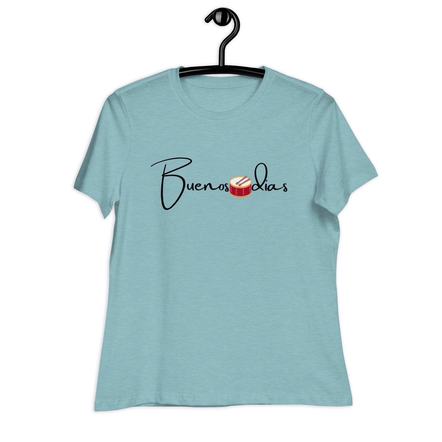 WOMEN'S COLORFUL DRUM  BUENOS DIAS T-SHIRT