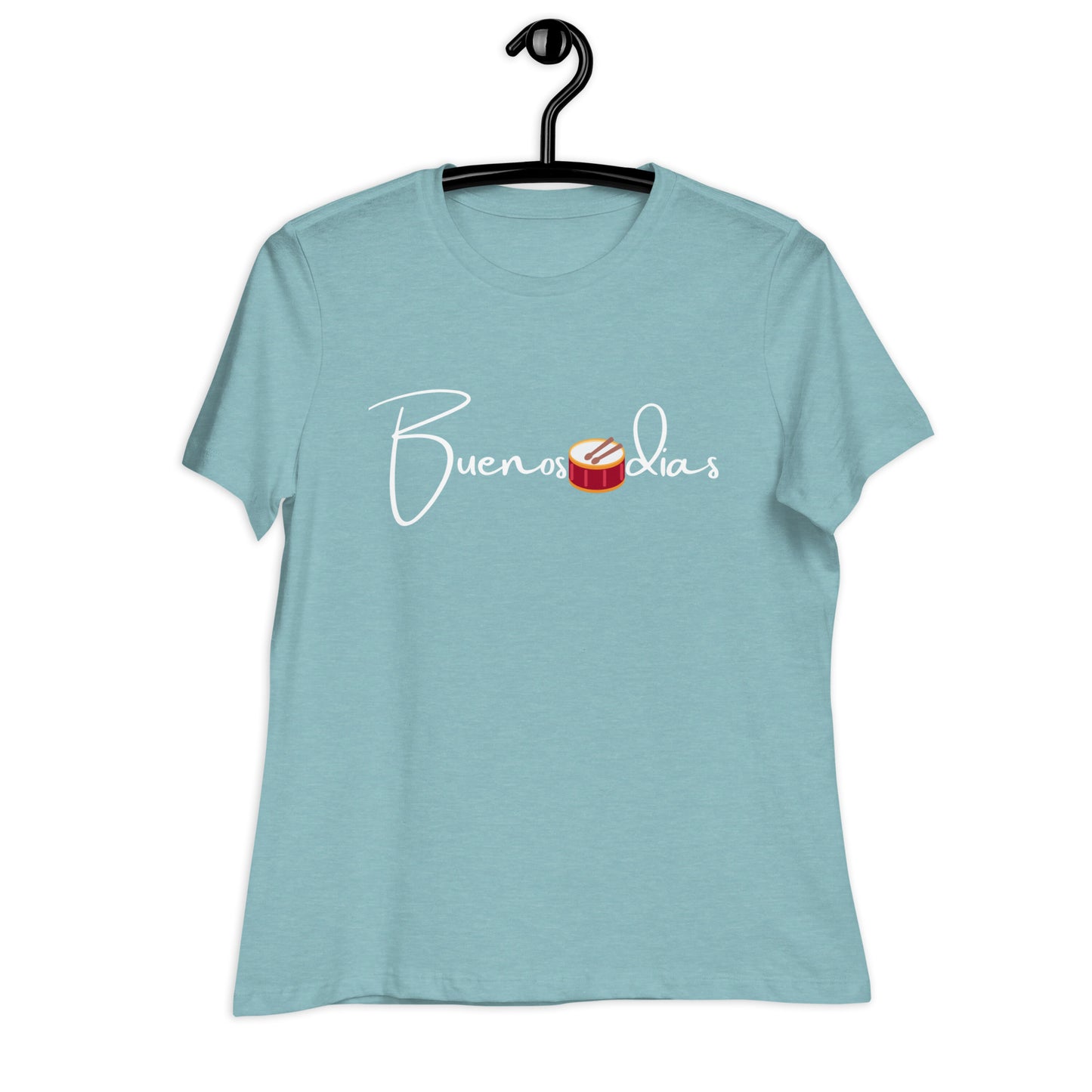 WOMEN'S COLORFUL DRUM  BUENOS DIAS T-SHIRT