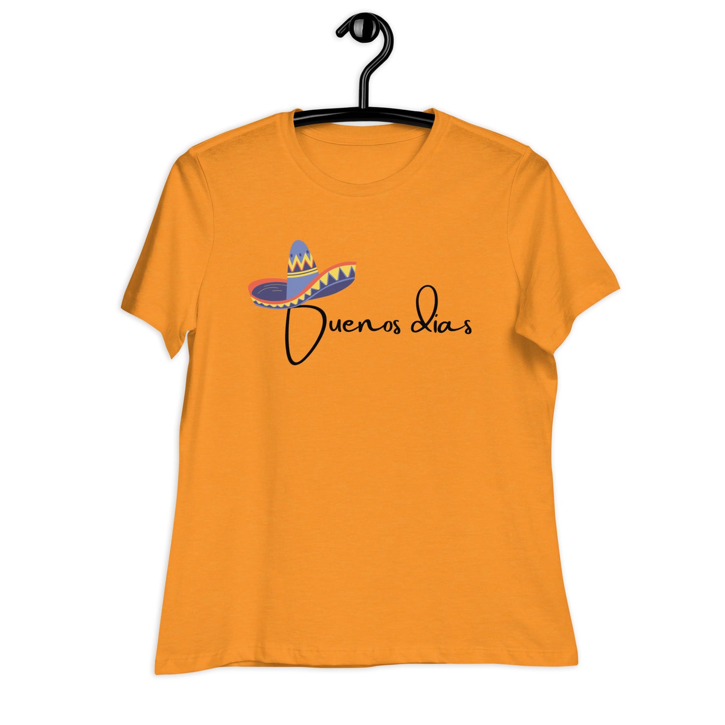 WOMEN'S COLORFUL SOMBRERO BUENOS DIAS T-SHIRT