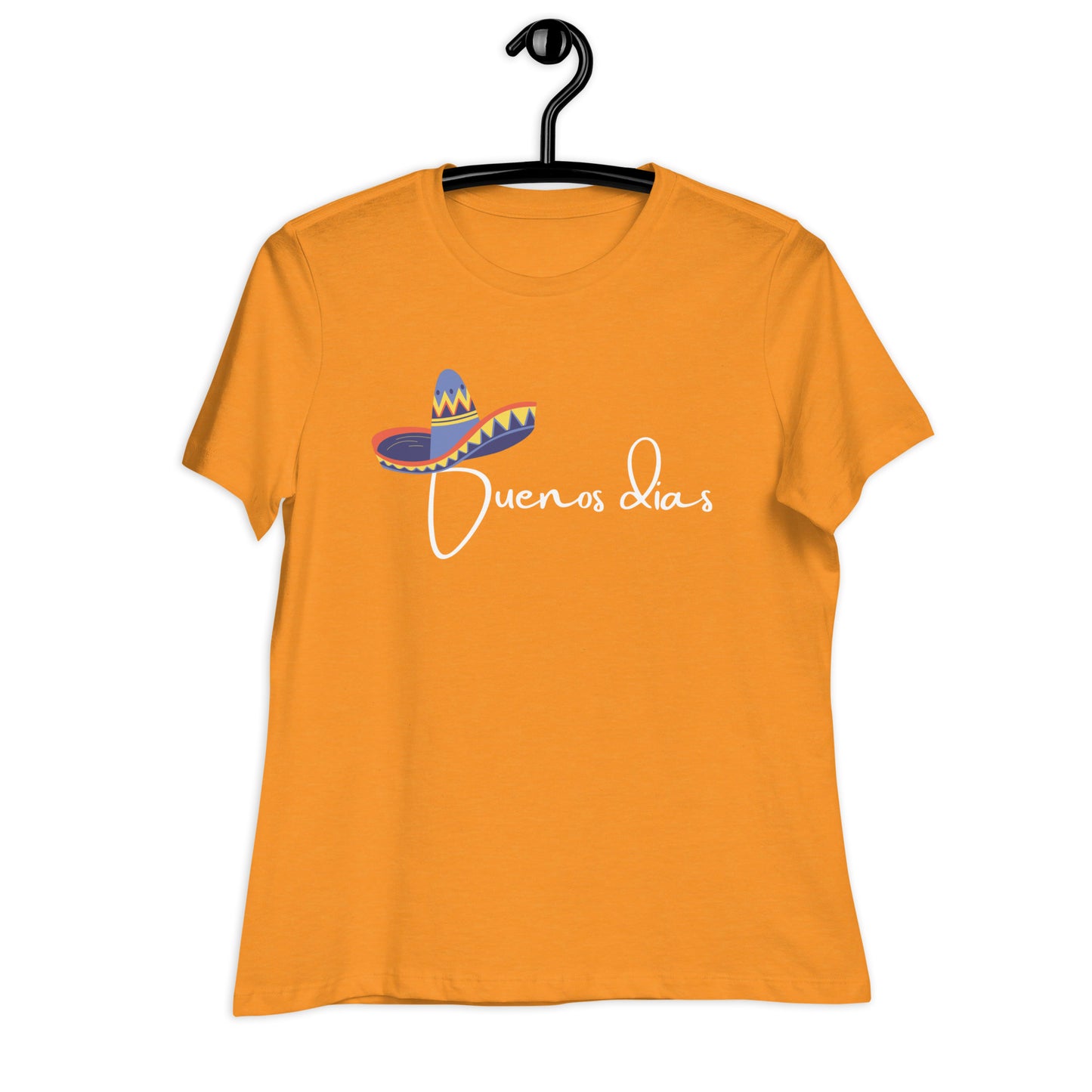 WOMEN'S COLORFUL SOMBRERO BUENOS DIAS T-SHIRT