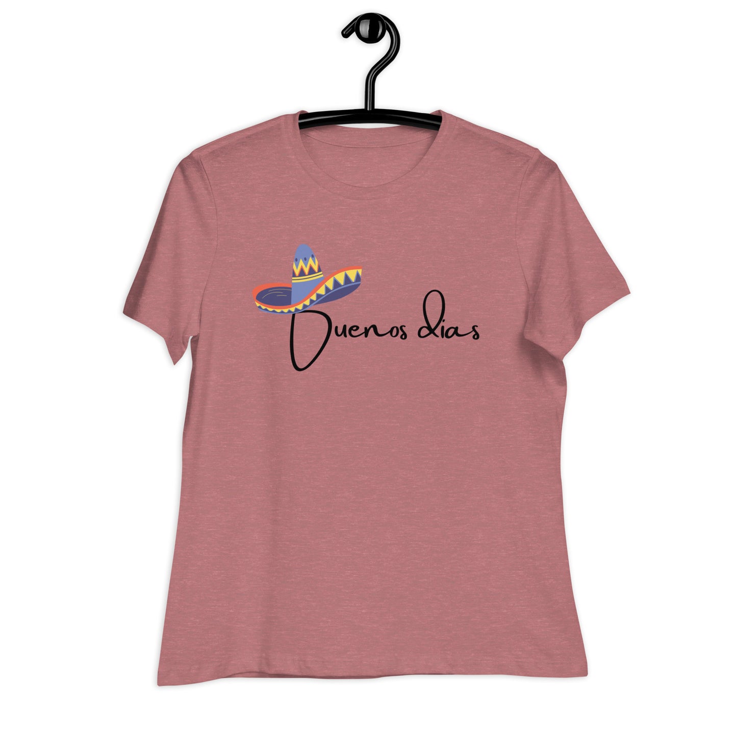 WOMEN'S COLORFUL SOMBRERO BUENOS DIAS T-SHIRT