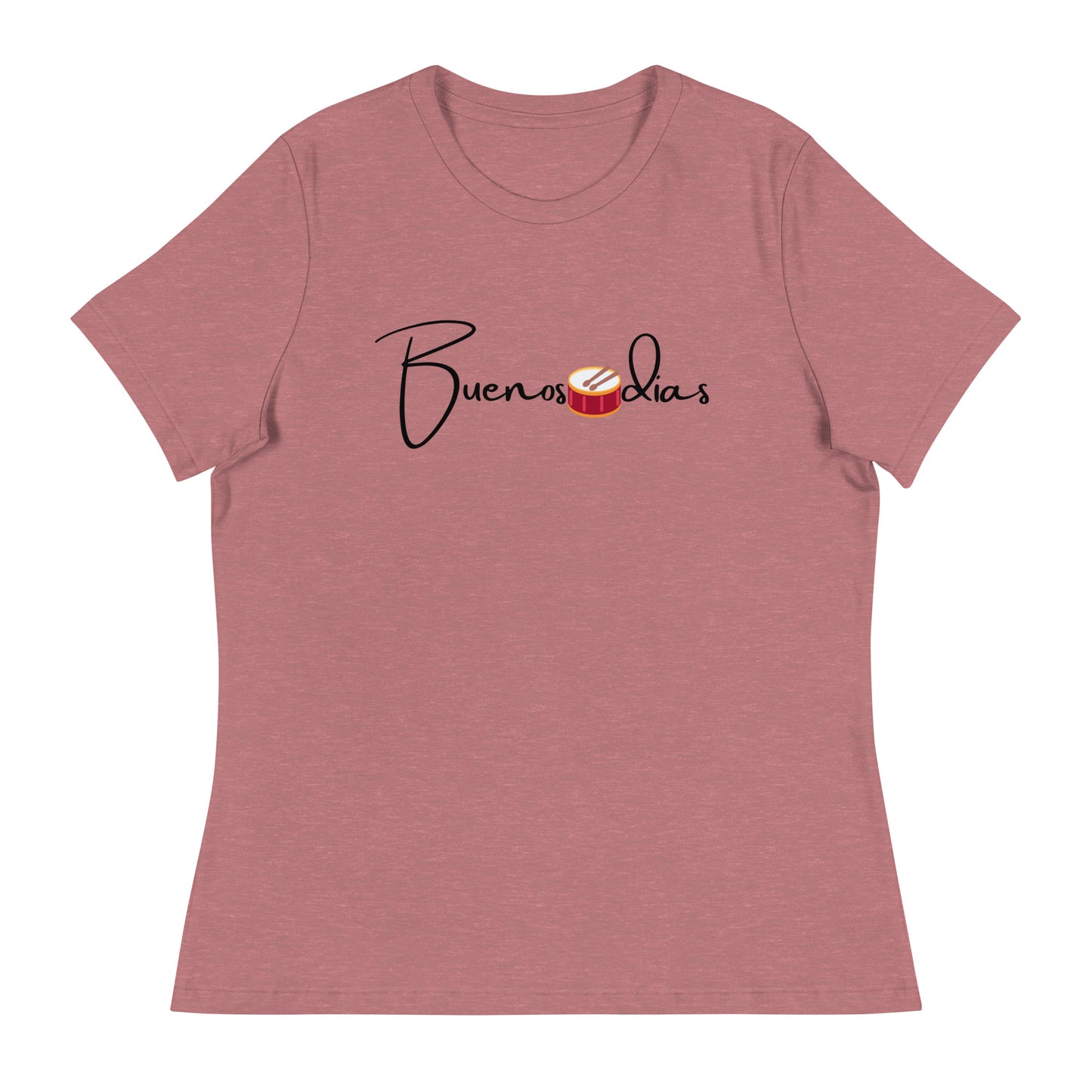 WOMEN'S COLORFUL DRUM  BUENOS DIAS T-SHIRT
