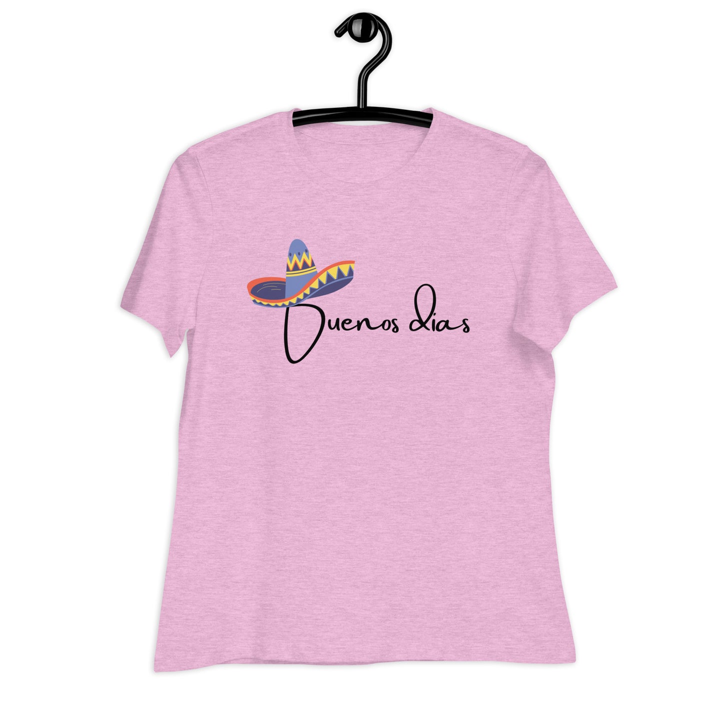 WOMEN'S COLORFUL SOMBRERO BUENOS DIAS T-SHIRT