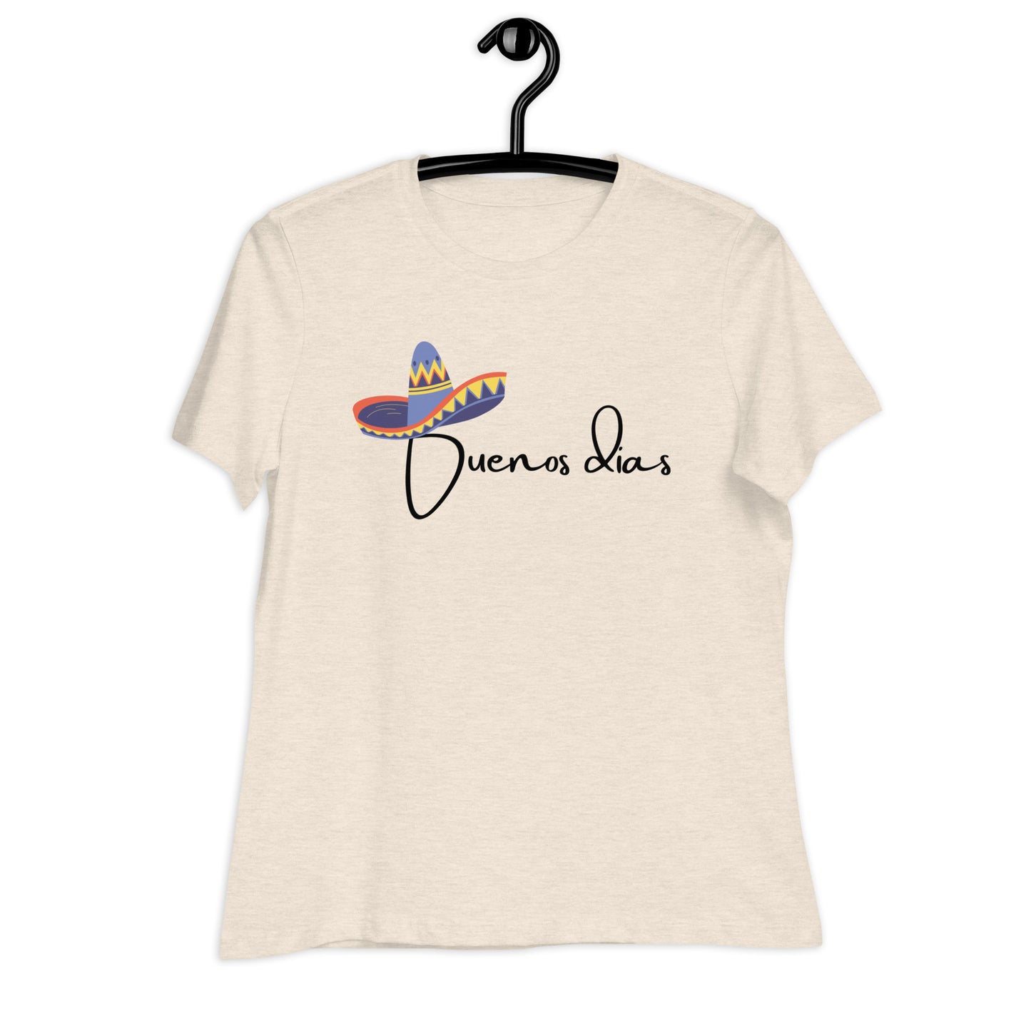 WOMEN'S COLORFUL SOMBRERO BUENOS DIAS T-SHIRT