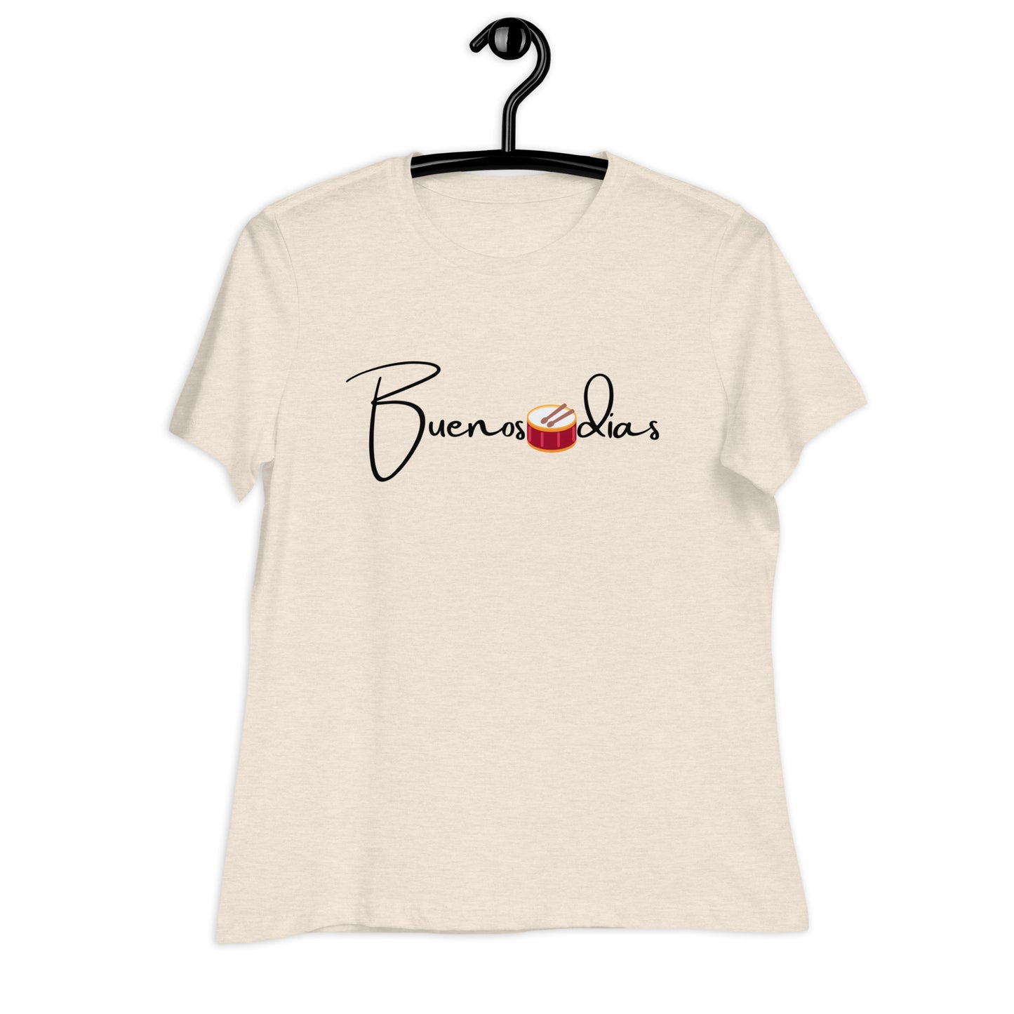 WOMEN'S COLORFUL DRUM  BUENOS DIAS T-SHIRT