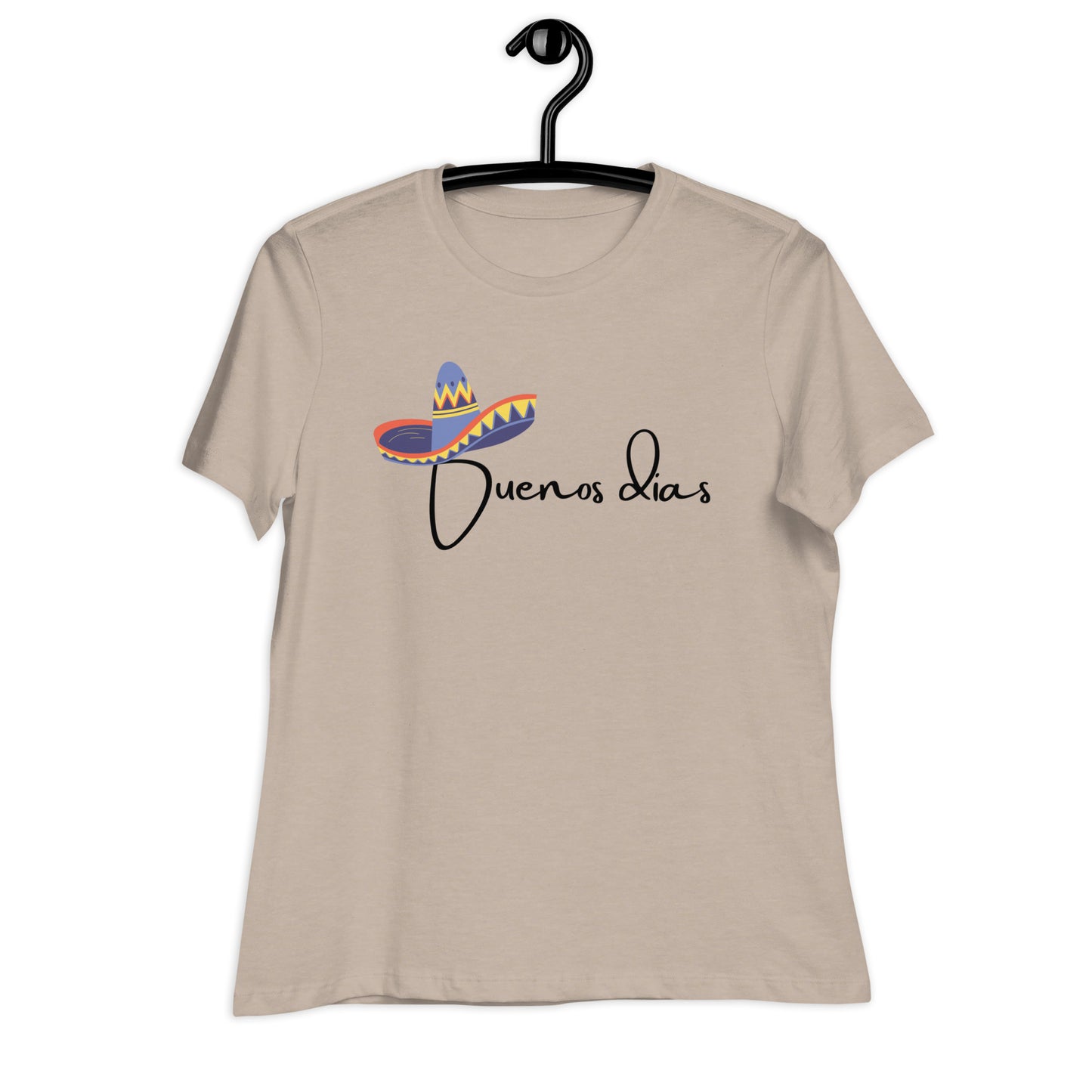 WOMEN'S COLORFUL SOMBRERO BUENOS DIAS T-SHIRT