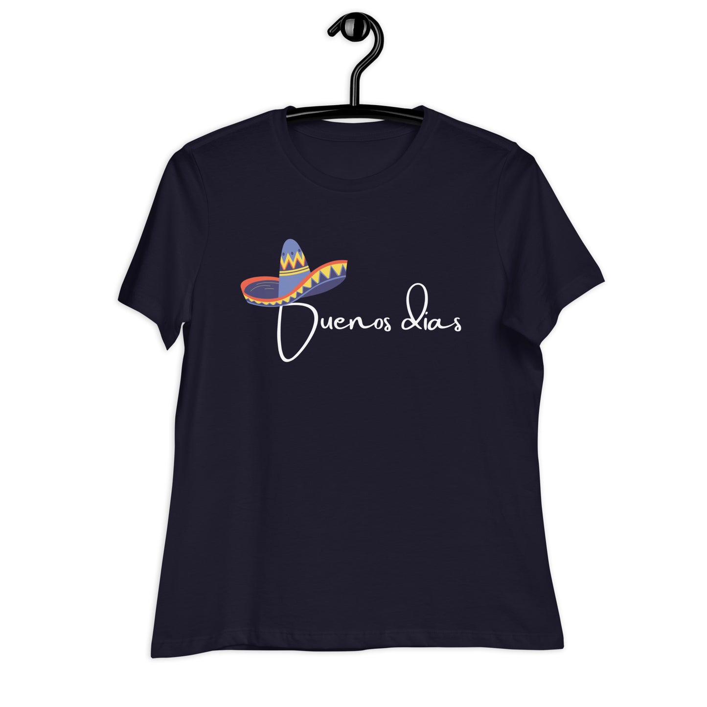 WOMEN'S COLORFUL SOMBRERO BUENOS DIAS T-SHIRT