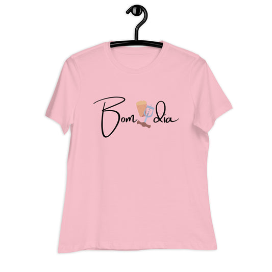 WOMEN'S COLORFUL CORK BOM DIA /GOOD MORNING T-SHIRT