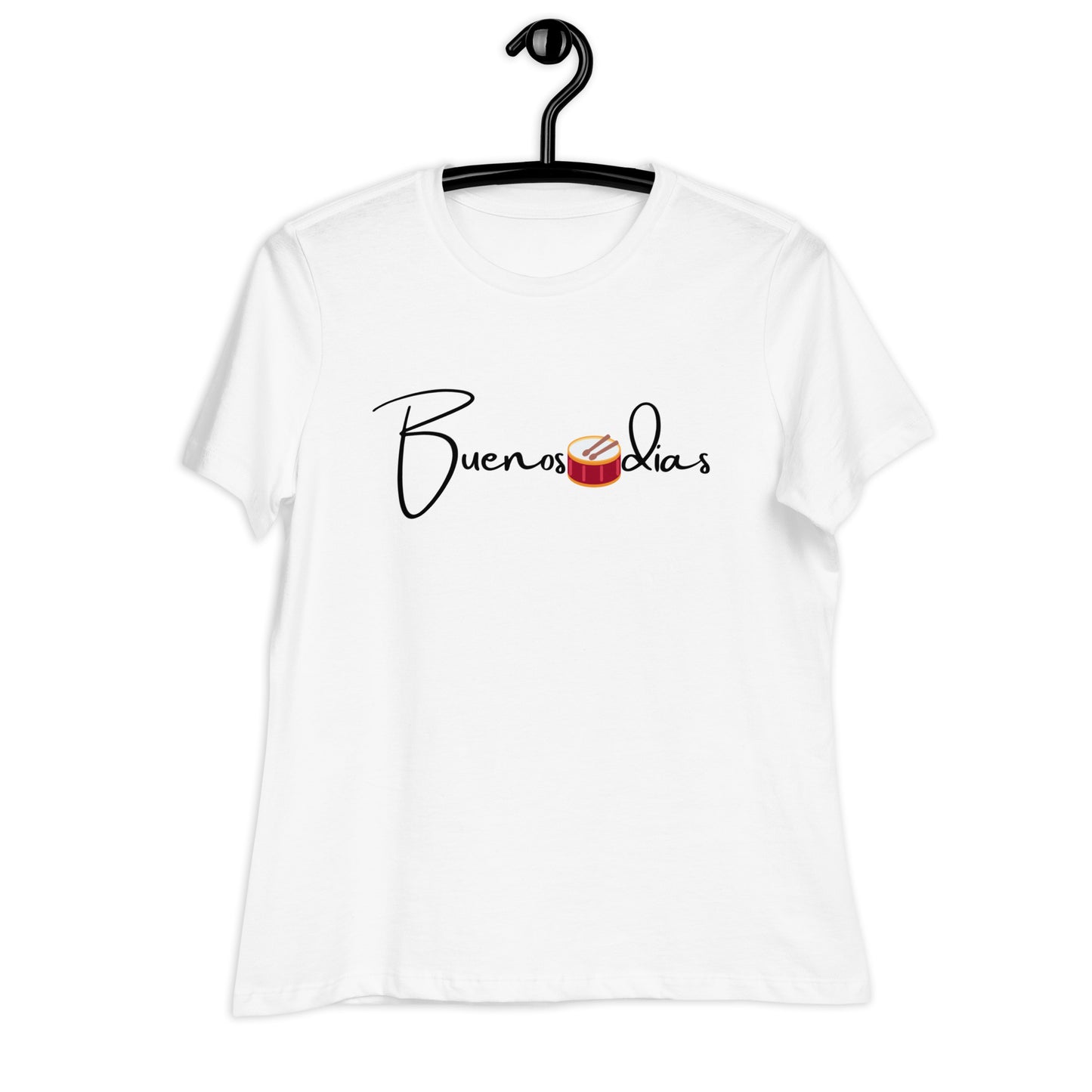 WOMEN'S COLORFUL DRUM  BUENOS DIAS T-SHIRT
